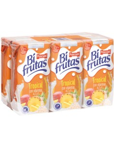 LECHE+ZUMO BIFRUTAS TROPICAL PK-6 200 ML PASCUAL